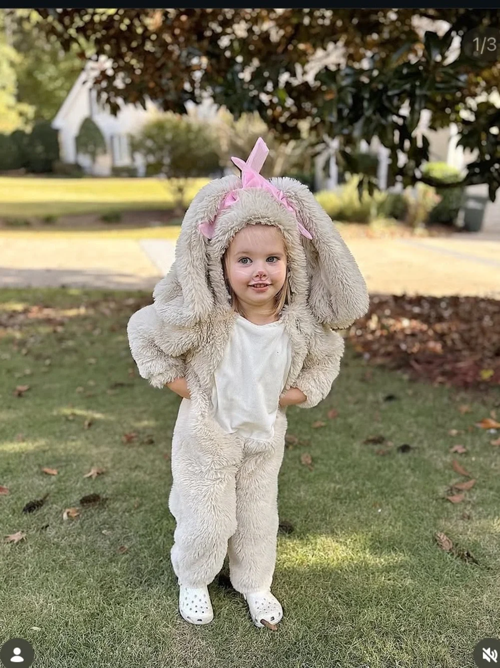 Hyde and Eek! Boutique toddler bunny Halloween costume. - Picture 1 of 7